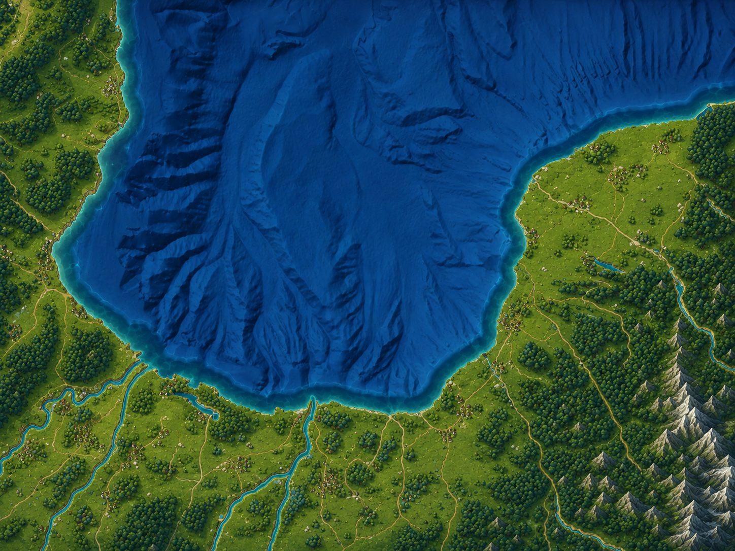 富山湾沿岸の地図イメージ